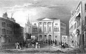 Shire Hall, Chelmsford, Essex, Samuel Lacey tarafından oyulmuş, 1832 by William Henry Bartlett