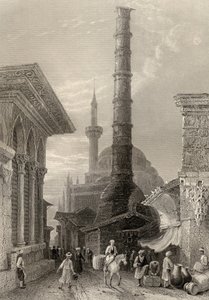 J. Carter tarafından oyulmuş Tchernberle Tash, Konstantinopolis, İstanbul, Türkiye by William Henry Bartlett