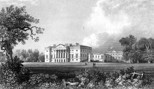 Thorndon Hall, Essex, Henry Adland tarafından kazınmış, 1831 by William Henry Bartlett