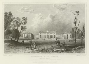 Thorndon Hall, Essex, Kuzeyden, Lord Petrie'nin Makamı by William Henry Bartlett
