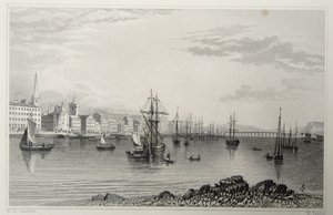 Waterford, İrlanda, W. Taylor tarafından oyulmuş by William Henry Bartlett