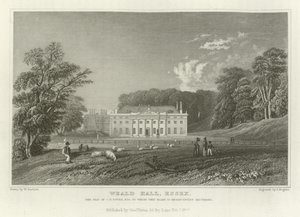Weald Hall, Essex, CT Kulesi Koltuğu, Esquire by William Henry Bartlett