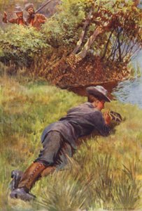 RM Ballantyne tarafından Goril Avcıları için İllüstrasyon by William Henry Charles Groome