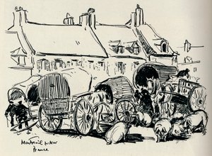 Montreuil-Sur-Mer, Fransa, c1907.