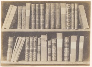 Kitaplıkta Bir Sahne, Doğa Kaleminden VIII. levha by William Henry Fox Talbot