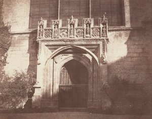 Eski Bir Kapı, Magdalen Koleji, Oxford by William Henry Fox Talbot