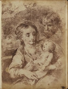 Üç Kerubimli Kutsal Aile by William Henry Fox Talbot