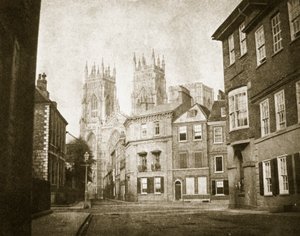 West Front, York Minster, from Lendall Street, 1845  by William Henry Fox Talbot