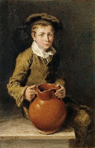 Sürahili Bir Bankta Oturan Bir Çocuk, 1839