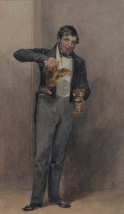 Butler, c.1827 (kağıt üzerine sulu boya) by William Henry Hunt