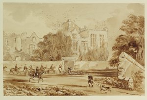 Hardwick Old Hall (kağıt üzerine sulu boya) by William Henry Hunt