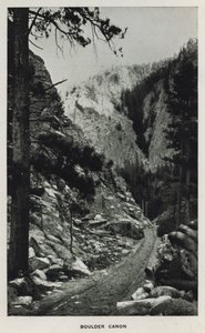 Colorado Kanyonları: Boulder Canon (s/b fotoğraf)