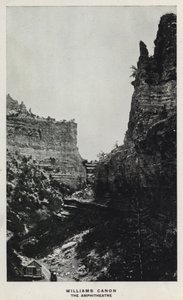 Colorado Kanyonları: Williams Canon, Amfitiyatro (s/b fotoğraf) by William Henry Jackson