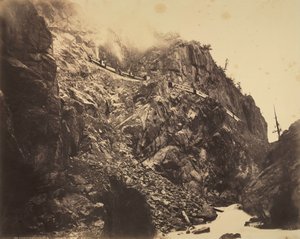 Rio las Animas Kanyonu, c. 1882-1886. by William Henry Jackson