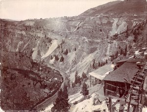 Gilman ve Eagle River Kanyonu, c.1880-90 by William Henry Jackson