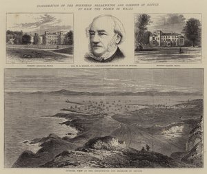 Galler Prensi SAİK tarafından Holyhead Dalgakıran ve Sığınma Limanı açılışı by William Henry James Boot