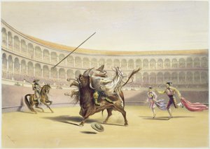 Picador ve Atı Fırlayan Boğa, 1865
