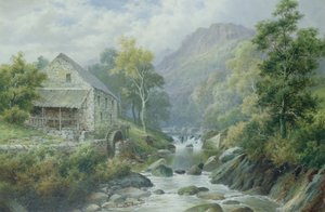 Eski Kullanılmayan Değirmen, Dolgelly (77867) by William Henry Mander