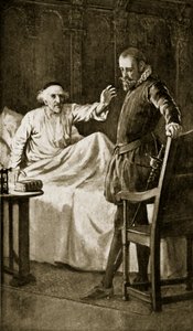 Knox on his deathbed, November 1572, illustration from 