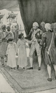 The Sons of Sultan Tippu are received by Lord Cornwallis as Hostages  by William Henry Margetson