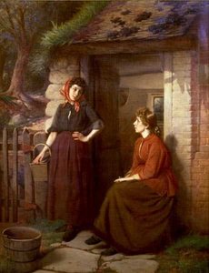 Köy Dedikodusu (tuval üzerine yağlı boya) by William Henry Midwood