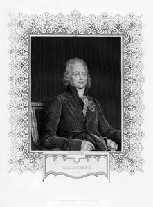 Charles Maurice de Talleyrand-Perigord, Fransız diplomat, 19. yüzyıl.