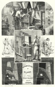 Apsley Pellatt and Cos, Londra'da Cam İmalatı (gravür)