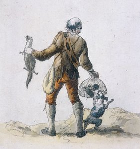 Bir fare avcısı, Taşra Karakterleri, 1804 by William Henry Pyne