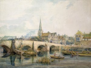 Bedford Bridge, Bedford  by William Henry Pyne