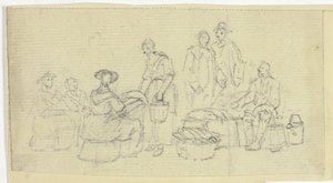 balık pazarı sahnesi by William Henry Pyne