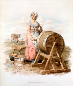 Tereyağı yapan kadınlar, 1808