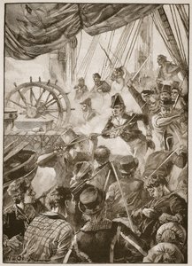 Mürettebatın yaklaşık otuzu küçük bir direniş gösterisi yaptı, Archibald Forbes, G.A. Henry ve Binbaşı Arthur Griffiths