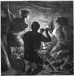 Kömür madenciliği kazası, Tynewydd Colliery, Güney Galler, Nisan 1877 c1885 by William Heysham Overend
