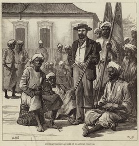 Teğmen Cameron ve Afrikalı Takipçilerinden Bazıları