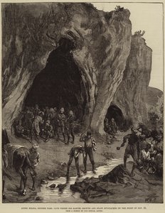 Lundi Khana, Hayber Geçidi, 23 Kasım Gecesi Sir Samuel Browne ve Personelin bivouak yaptığı Mağara