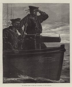Marmara Denizi'ndeki İngiliz Donanması Gözcülükte by William Heysham Overend