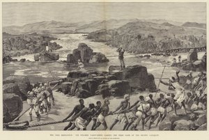 Nil Seferi, Vapur Nassif-Kheir, İkinci Kataraktın İlk Kapısını Geçiyor by William Heysham Overend