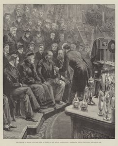 Galler Prensi ve York Dükü Kraliyet Enstitüsünde Profesör Dewar Liquid Air üzerine ders veriyor