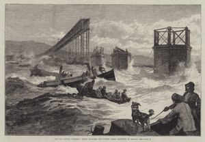 Tay Bridge Felaketi, Buhar Fırlatmaları ve Aramada Kullanılan Dalgıç Mavnası
