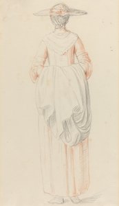 Pelerinini Arkadan Tutan Bayan by William Hoare
