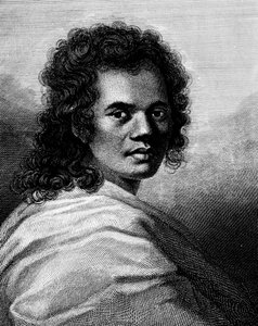 Omai, J.Caldwall tarafından kazınmış, 1777 by William Hodges