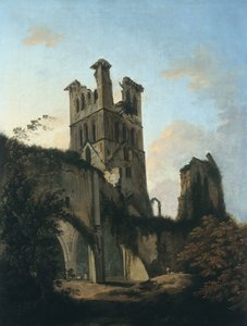 Llanthony Manastırı Harabeleri (tuval üzerine yağlıboya) by William Hodges