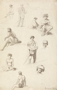 Doğu Figürleri Çalışmaları Sayfası by William Hodges