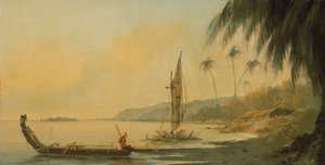 Venüs Noktasından Görünüm, Otaheite Adası (Tahiti) by William Hodges