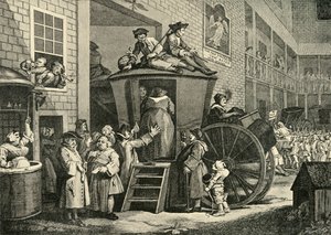 Bir Country Inn Yard, 1747, 1925. by William Hogarth