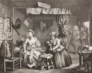Bir Fahişe S İlerleme / Bir Fahişenin Yolu, Sayfa 3: Tutuklama. 1732 by William Hogarth