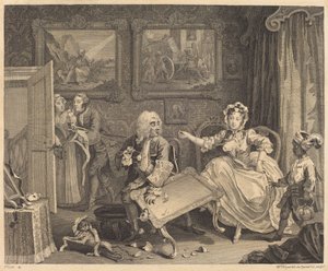 Bir Fahişenin İlerlemesi: pl.2 by William Hogarth