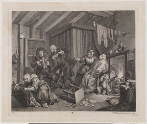 Bir Fahişenin İlerlemesi, plaka 5 by William Hogarth
