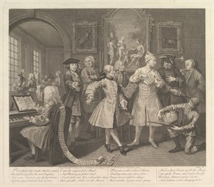 A Rakes Progress, Plaka 2, 25 Haziran 1735. by William Hogarth