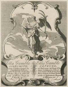 Ellis Gamble, Goldsmith için reklam by William Hogarth
